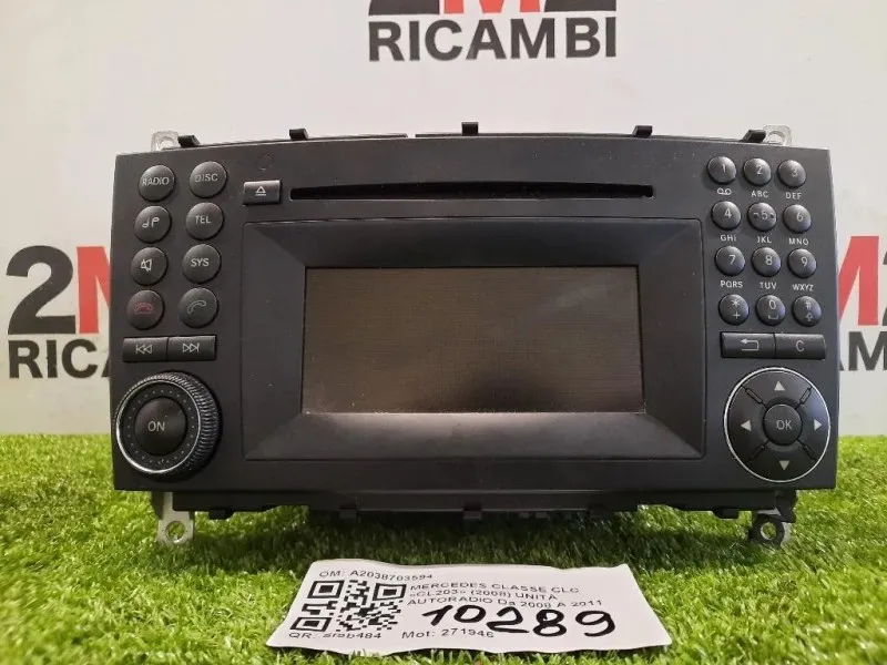 Unità Autoradio A2038703594 Mercedes Classe CLC Cl203 2008