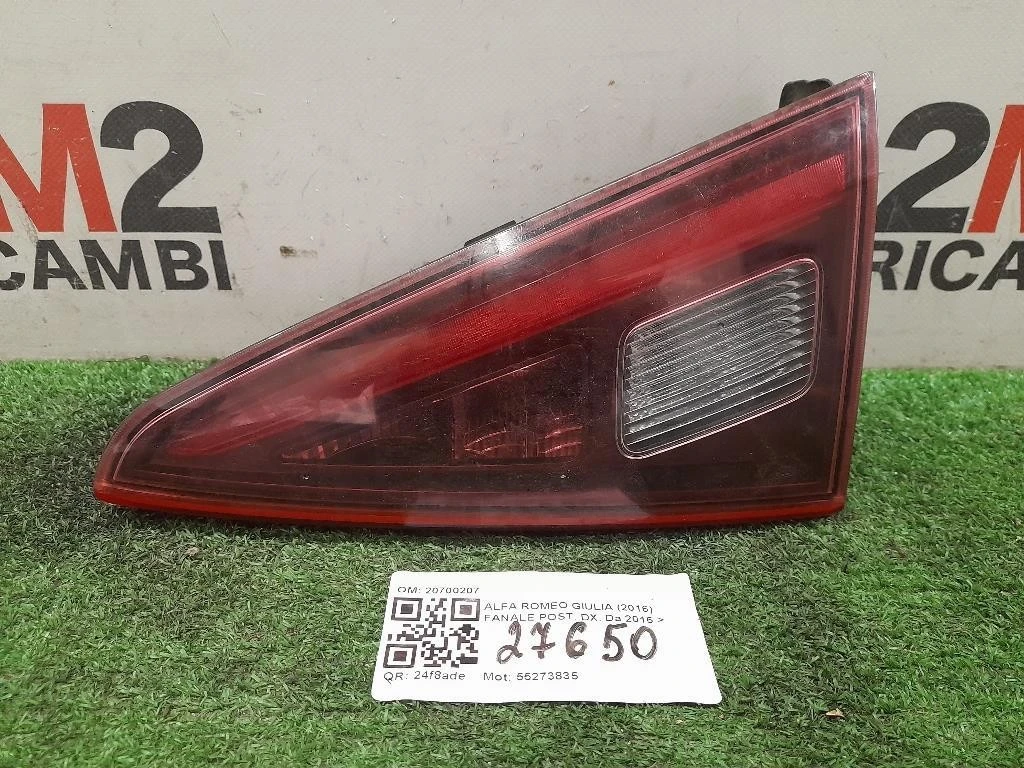 Fanale POST DX 20700207 Alfa Romeo Giulia 2016