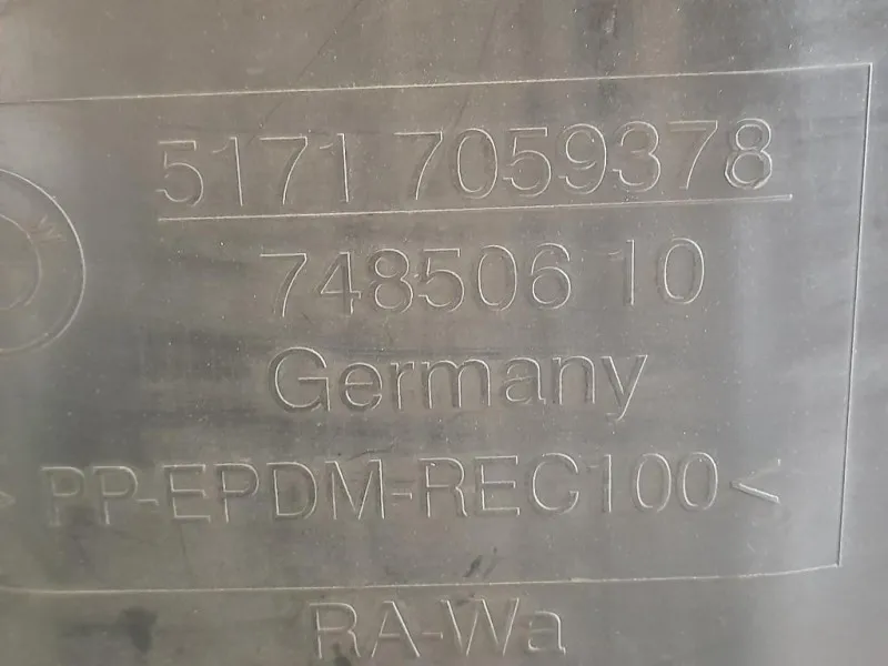 Parasassi Passaruota Interno ANT DX 7059378 Bmw Serie 3 E90 Berlina 2005