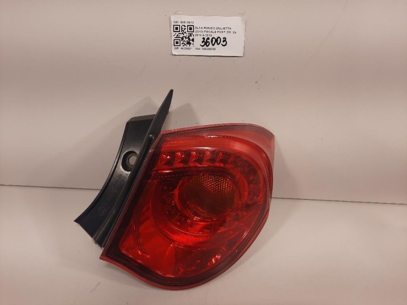 Fanale POST DX STOP FANALE 50513612 Alfa Romeo Giulietta 2010