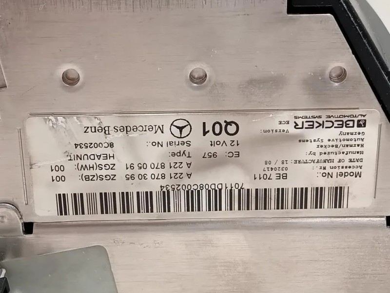 Unità Autoradio A2218703095 Mercedes Classe S W221 2006