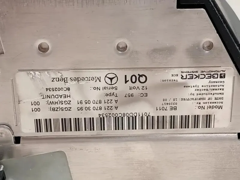 Unità Autoradio A2218703095 Mercedes Classe S W221 2006