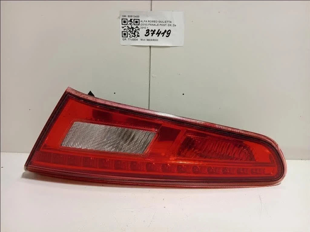 Fanale POST DX 50513400 Alfa Romeo Giulietta 2010