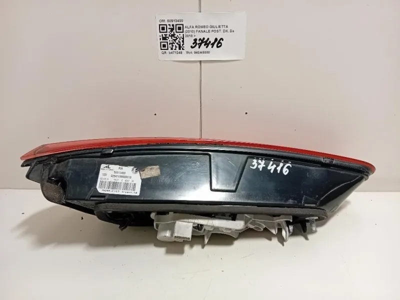 Fanale POST DX 50513400 Alfa Romeo Giulietta 2010