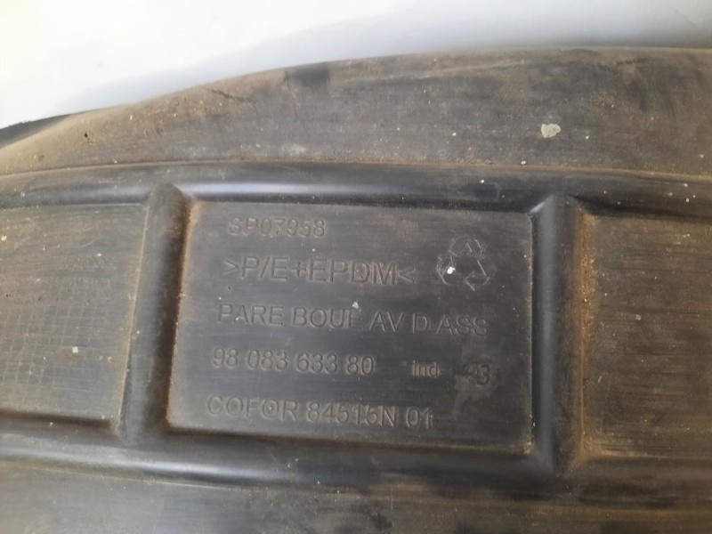 Parasassi Passaruota Interno ANT DX 9808363380 Citroen Jumpy IV 2016