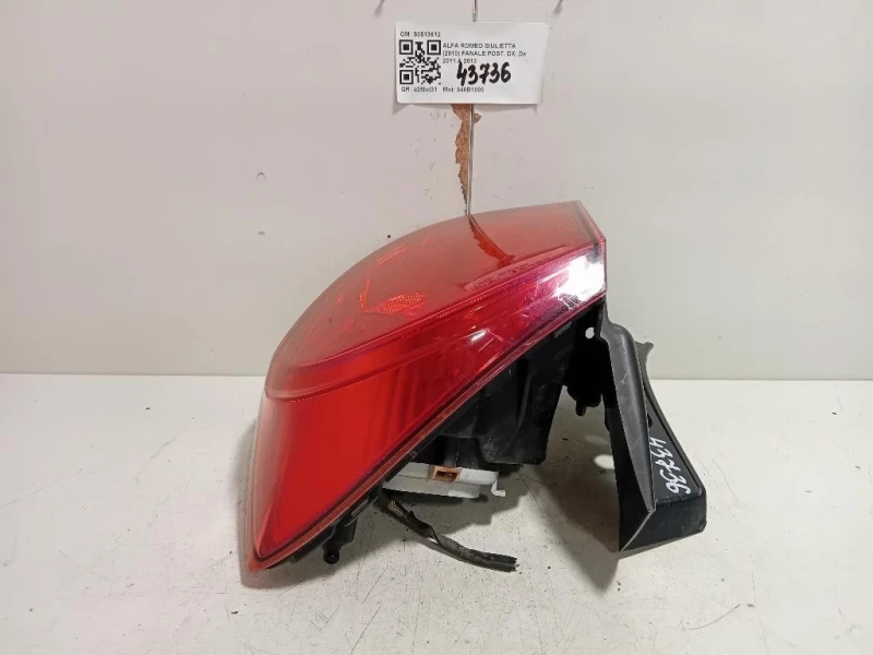 Fanale POST DX 50513612 Alfa Romeo Giulietta 2010