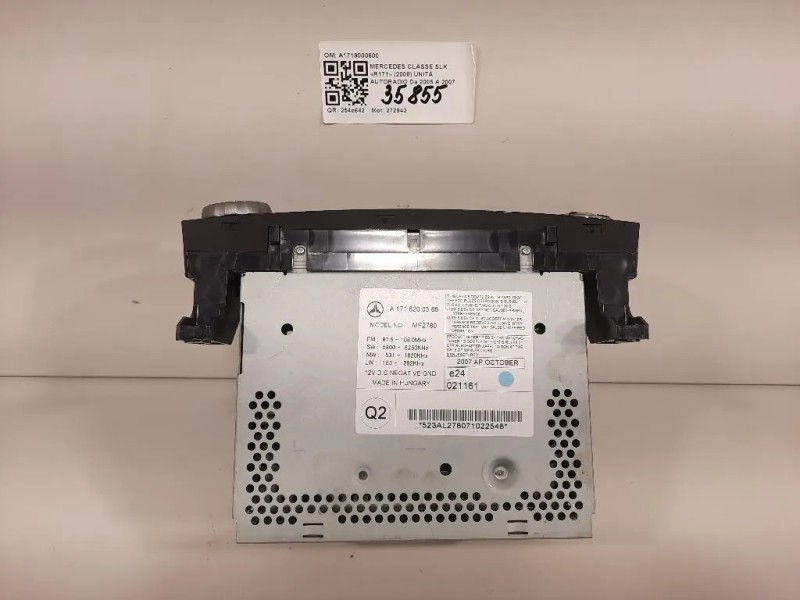 Unità Autoradio A1719000600 Mercedes Classe SLK R171 2004
