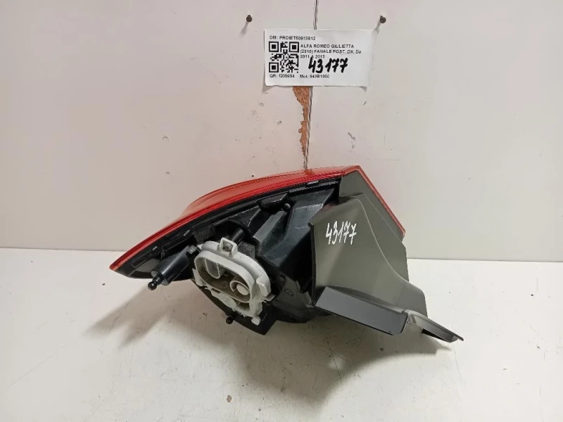 Fanale POST DX 50513612 Alfa Romeo Giulietta 2010