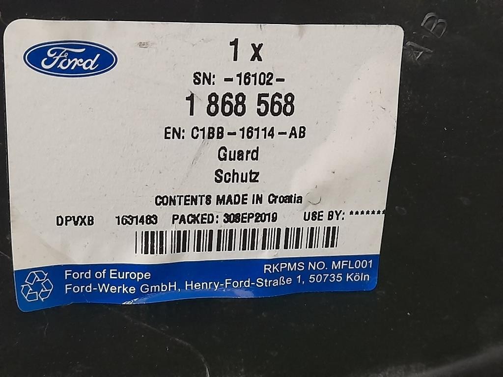 Parasassi Passaruota Interno ANT DX 1868568 Ford Fiesta VI 2008