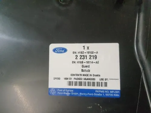 Parasassi Passaruota Interno ANT DX 2231219 Ford Fiesta VII 2017