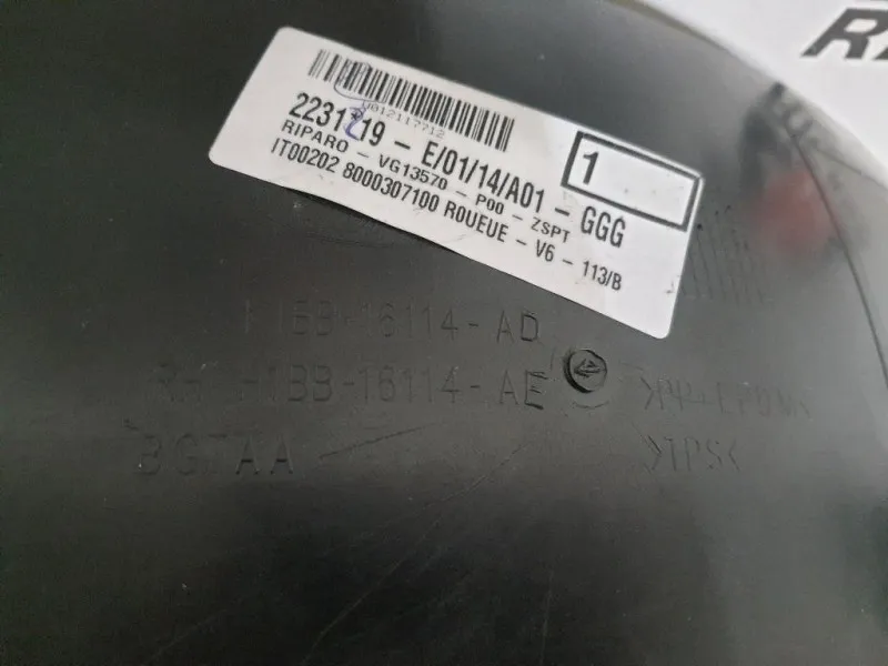 Parasassi Passaruota Interno ANT DX 2231219 Ford Fiesta VII 2017