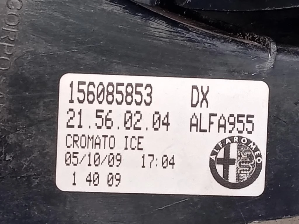 Fanale POST DX 156085853 Alfa Romeo MITO 2008