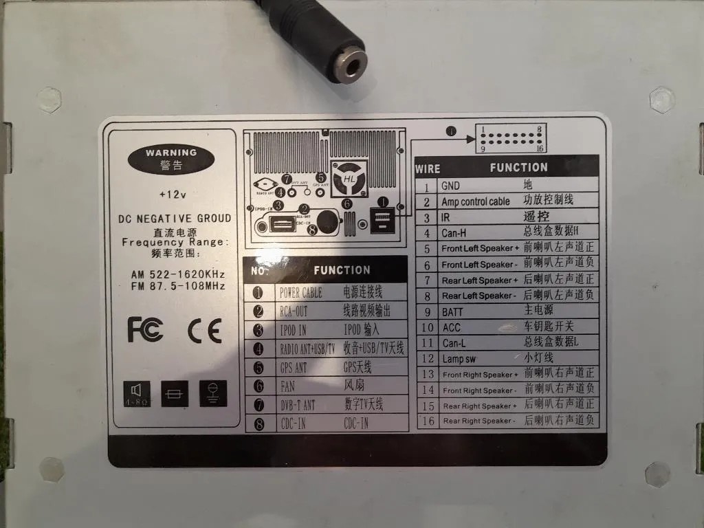 Unità Autoradio HL-8822GB HUALINGAN Mercedes VITO W639 2004