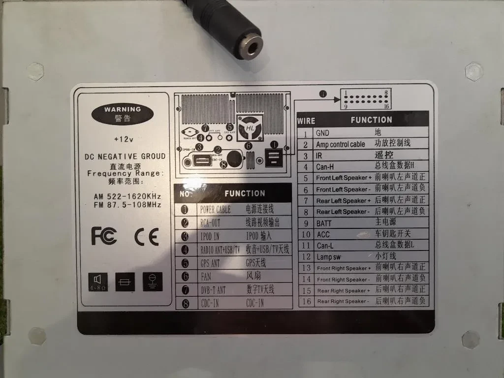 Unità Autoradio HL-8822GB HUALINGAN Mercedes VITO W639 2004