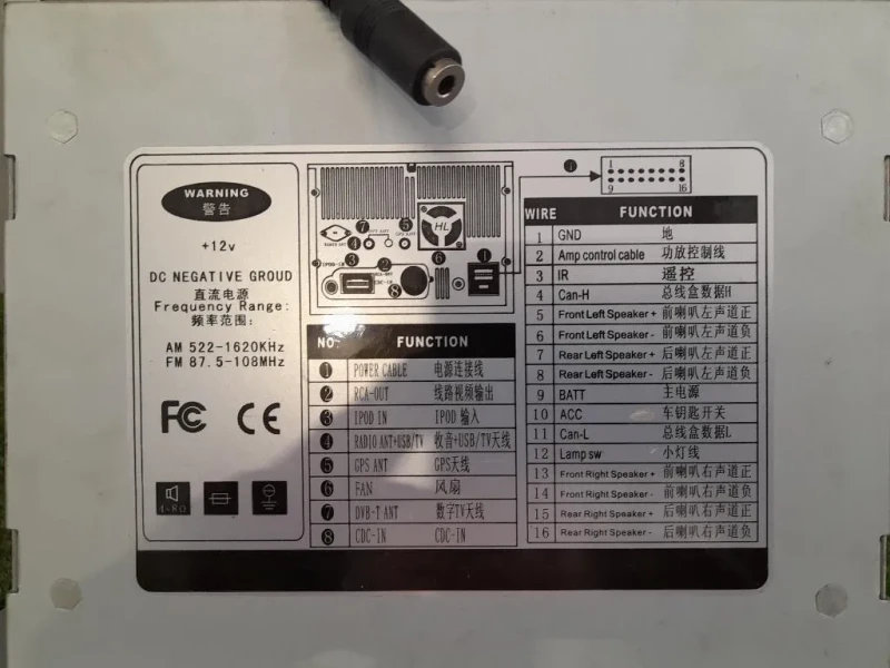 Unità Autoradio HL-8822GB HUALINGAN Mercedes VITO W639 2004