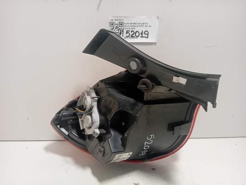Fanale POST DX 50513612 Alfa Romeo Giulietta 2013