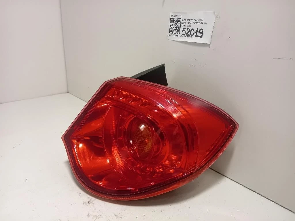 Fanale POST DX 50513612 Alfa Romeo Giulietta 2013