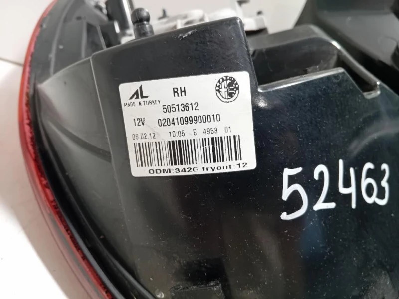 Fanale POST DX 50513612 Alfa Romeo Giulietta 2013