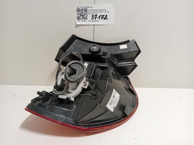 Fanale POST DX 02041099900010 Alfa Romeo Giulietta 2013