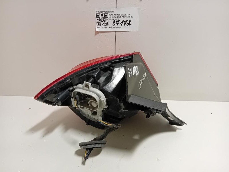 Fanale POST DX 02041099900010 Alfa Romeo Giulietta 2013