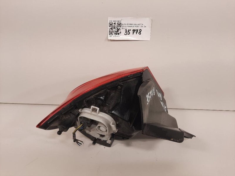Fanale POST DX 50513612 Alfa Romeo Giulietta 2013