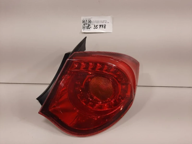 Fanale POST DX 50513612 Alfa Romeo Giulietta 2013