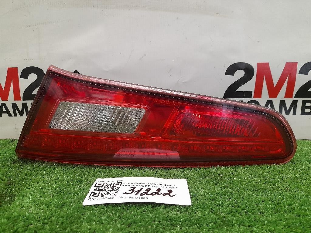 Fanale POST DX 20700207 Alfa Romeo Giulietta 2013