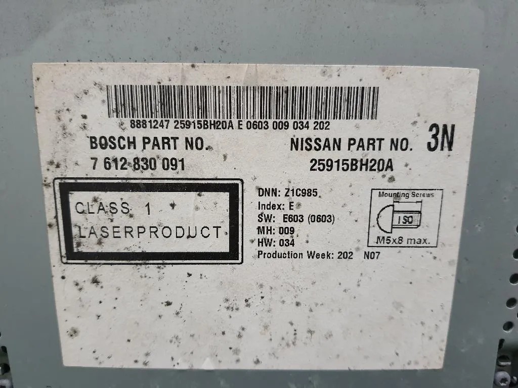 Unità Autoradio 25915BH20A Nissan Micra IV 2011