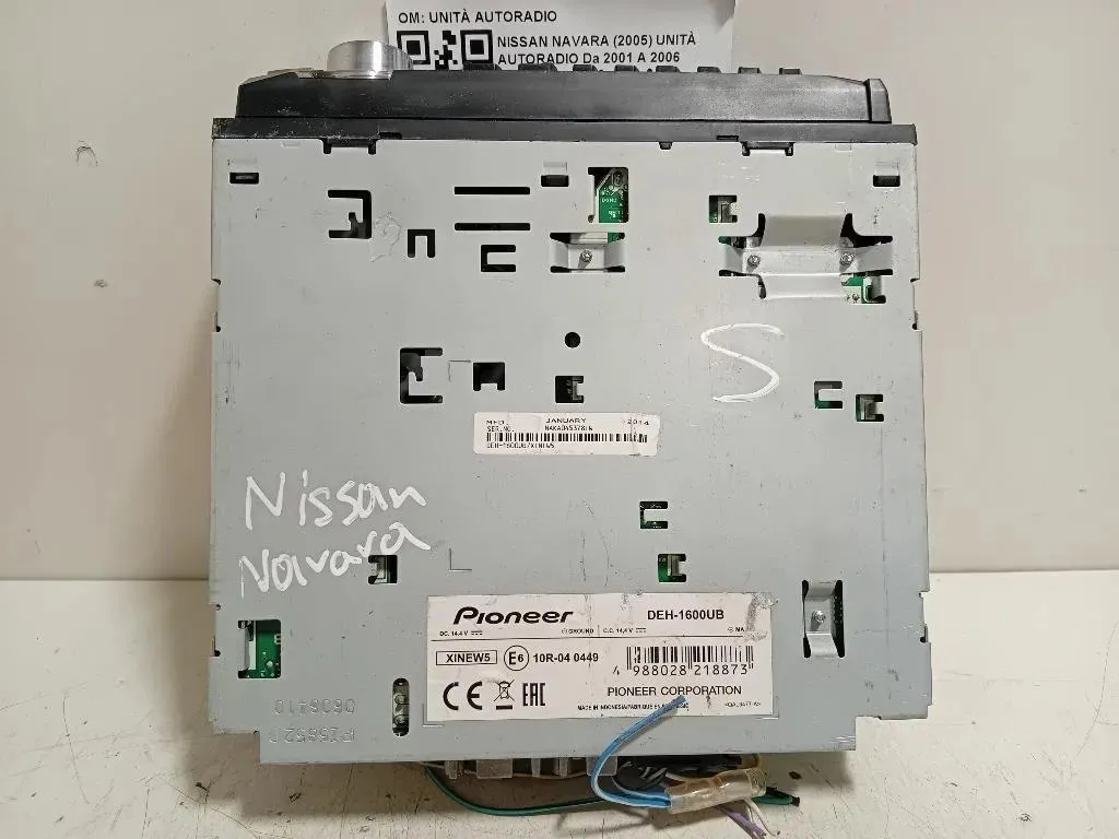 Unità Autoradio UNITÀ AUTORADIO Nissan Navara 2005