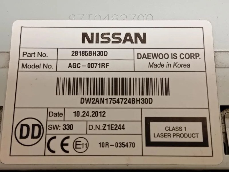 Unità Autoradio 28185BH30D Nissan Navara 2010 Unità Autoradio 28185BH30D Nissan Navara 2010