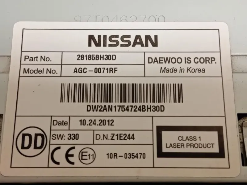 Unità Autoradio 28185BH30D Nissan Navara 2010