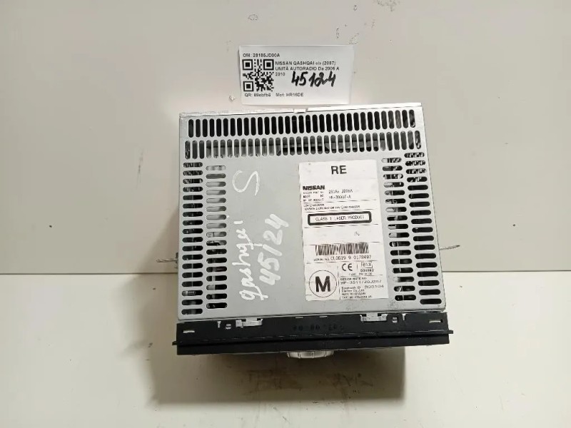 Unità Autoradio 28185JD00A Nissan Qashqai I 2007