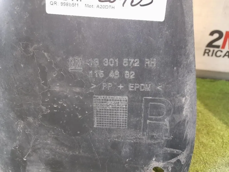 Parasassi Passaruota Interno ANT DX 13301572 Opel Zafira C 2012