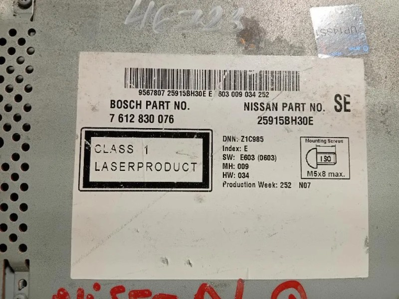 Unità Autoradio 7 612 830 076 Nissan Qashqai+2 2010