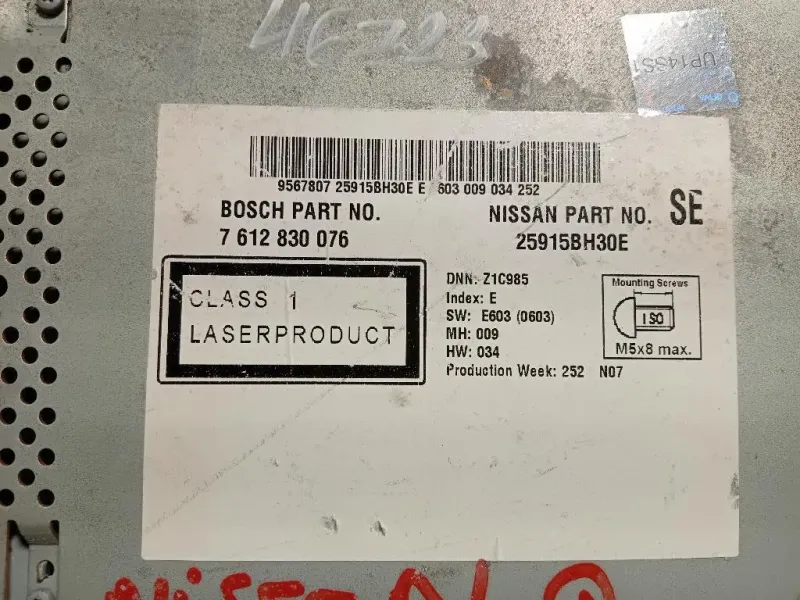 Unità Autoradio 7 612 830 076 Nissan Qashqai+2 2010