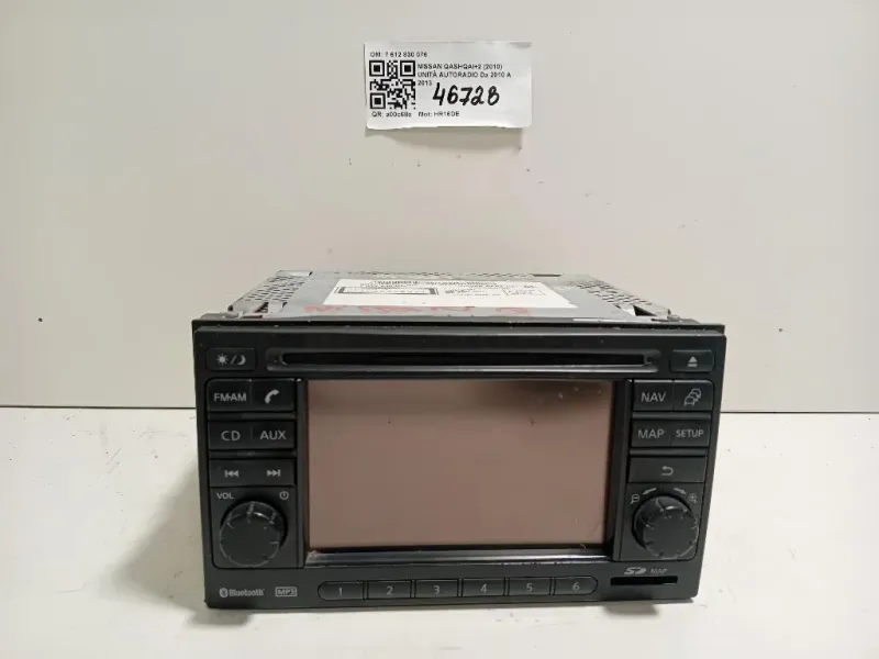 Unità Autoradio 7 612 830 076 Nissan Qashqai+2 2010