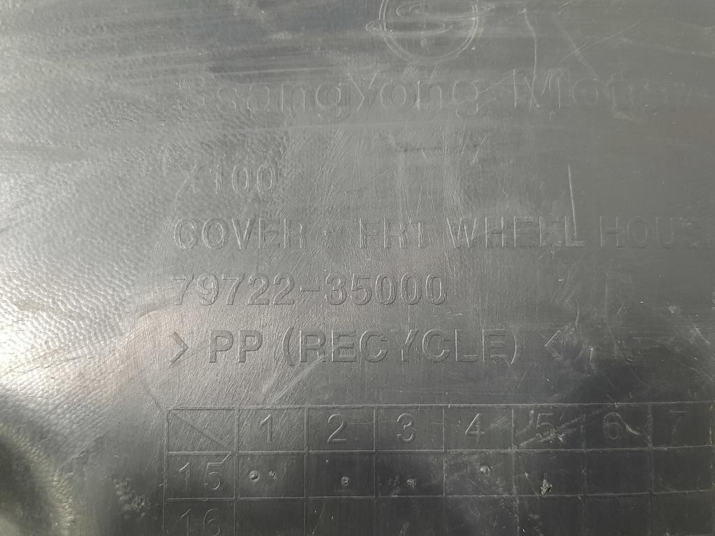 Parasassi Passaruota Interno ANT DX 79721-35000 Ssangyong Tivoli 2015