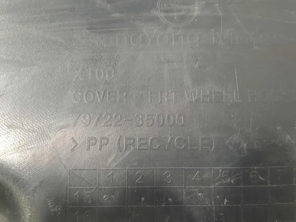 Parasassi Passaruota Interno ANT DX 79721-35000 Ssangyong Tivoli 2015