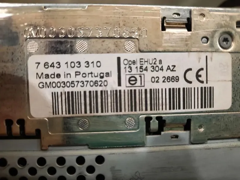 Unità Autoradio 13154304 Opel Astra H 2005