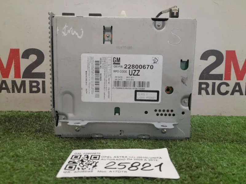 Unità Autoradio 22800670 Opel Astra J 2010