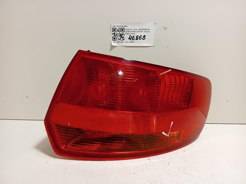 Fanale POST DX 8P4 945 096C Audi A3 8PA Sportback 2008