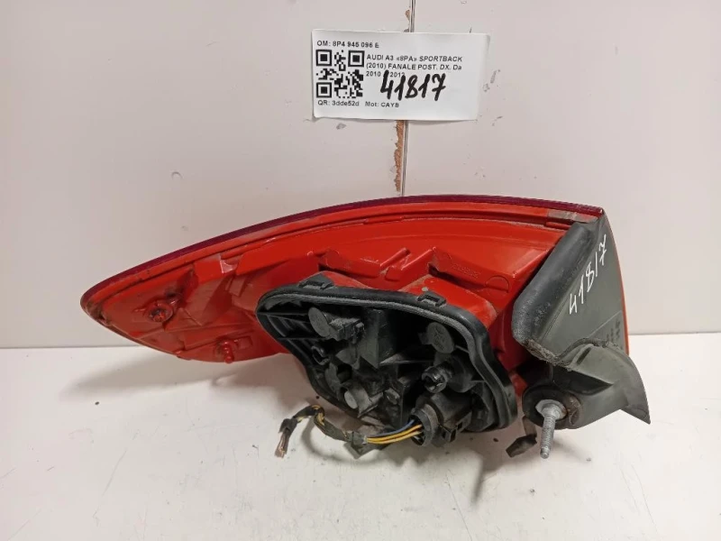 Fanale POST DX 8P4 945 096 E Audi A3 8PA Sportback 2010