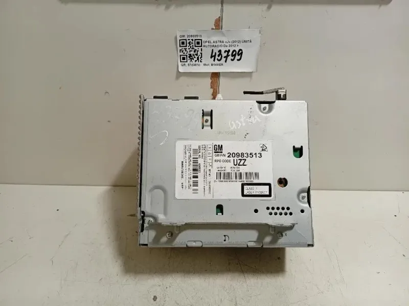 Unità Autoradio 20983513 Opel Astra J 2012