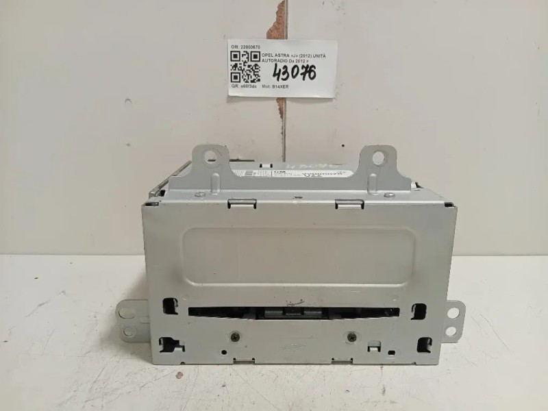 Unità Autoradio 22800670 Opel Astra J 2012