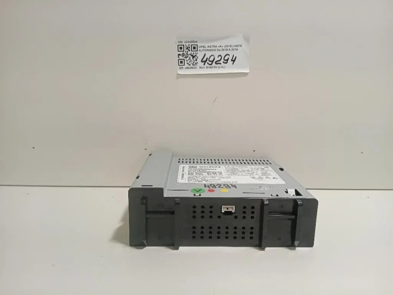 Unità Autoradio 42342524 Opel Astra K 2016