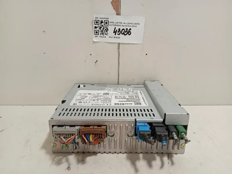 Unità Autoradio 42438258 Opel Astra K 2016