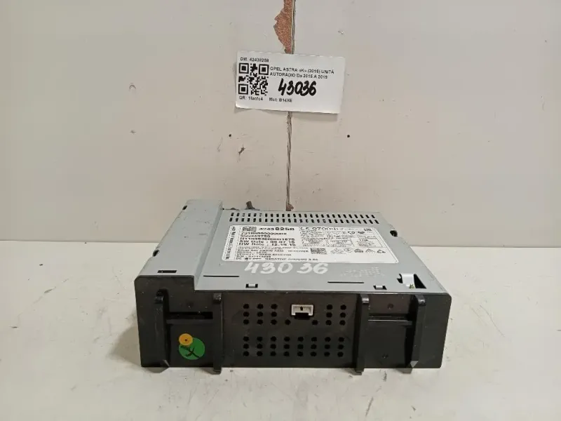 Unità Autoradio 42438258 Opel Astra K 2016