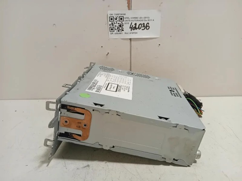 Unità Autoradio 7355726390 Opel Combo D 2012