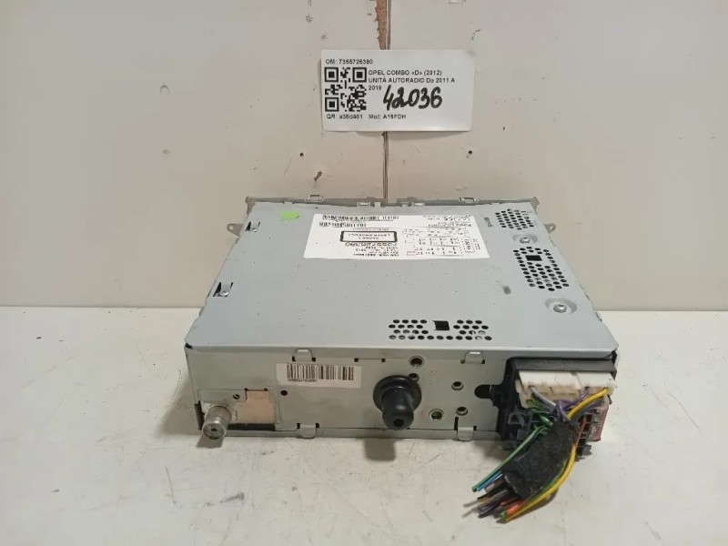 Unità Autoradio 7355726390 Opel Combo D 2012