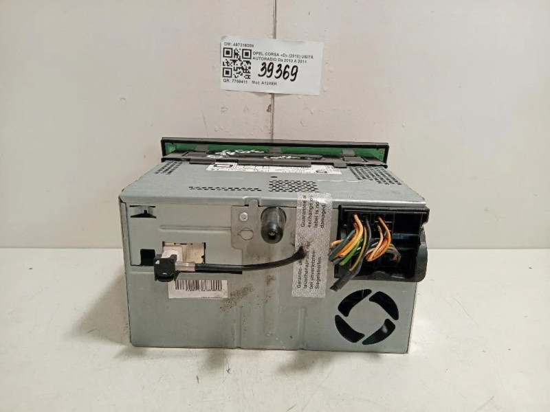 Unità Autoradio 497316088 Opel Corsa D 2010